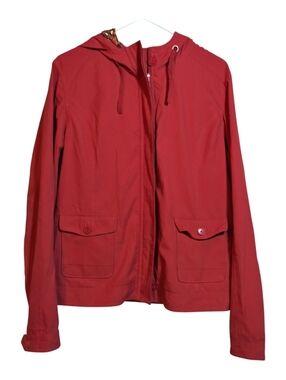 Pendleton Red Hooded Zip Lightweight Rain Jacket Casual Size XL